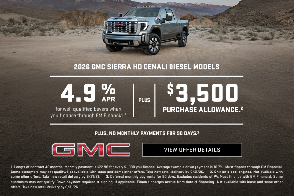 4.9% APR for well-qualified buyers when you finance through GM Financial.1

Plus, $3,500 PURCHASE...